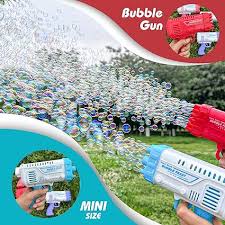 Electric Bazooka Boom Feast Bubble Gun Fun for Kids Ages 3+